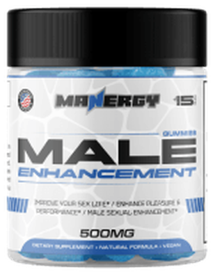 Manergy Male Enhancement Gummies 500mg bottle